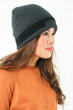 Load image into Gallery viewer, หมวกไหมพรมเเบบบุขนด้านใน - Wool Rib Beanie Hat