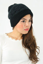Load image into Gallery viewer, หมวกไหมพรมเเบบบุขนด้านใน H-146 - Wool Rib Beanie Hat