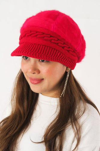 หมวกไหมพรม H-094 - Eyelash Knit Wool Hat