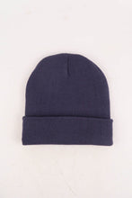 Load image into Gallery viewer, หมวกไหมพรมทรงบีนนี่ H005 - Unisex Solid Thick Wool Ribbed Beanie Hat