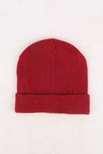 Load image into Gallery viewer, หมวกไหมพรมทรงบีนนี่ H005 - Unisex Solid Thick Wool Ribbed Beanie Hat