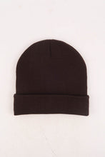 Load image into Gallery viewer, หมวกไหมพรมทรงบีนนี่ H005 - Unisex Solid Thick Wool Ribbed Beanie Hat