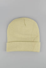 Load image into Gallery viewer, หมวกไหมพรมทรงบีนนี่ H005 - Unisex Solid Thick Wool Ribbed Beanie Hat