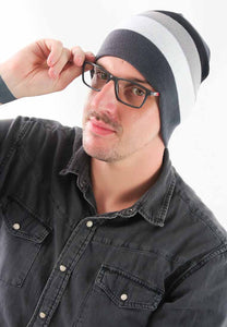 หมวกไหมพรม หมวกถักกันหนาว  - Unisex Winter Warm knitted Beanie Hat