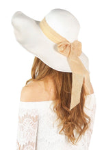 Load image into Gallery viewer, หมวกสานปีกกว้างชายทะเลสไตล์คลาสสิค - Classic Style large brimmed Sandy beach Straw hat