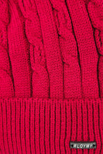Load image into Gallery viewer, หมวกไหมพรมถักลายเปีย บุขนด้านในสำหรับกันหนาว No.688 - Unisex Cable Knit Fleece Lining Knit Beanie Ski Hat