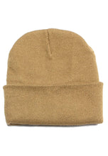 Load image into Gallery viewer, หมวกไหมพรมทรงบีนนี่ H005 - Unisex Solid Thick Wool Ribbed Beanie Hat