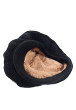 Load image into Gallery viewer, หมวกไหมพรมถักขนกระต่ายบุขน - Fleece Lining Rabbit Hair Knitted Cap