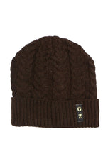 Load image into Gallery viewer, หมวกไหมพรมถักลายเปีย บุขนด้านใน H012- Unisex Cable Knit Fleece Lining Knit Beanie Ski Hat