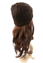 Load image into Gallery viewer, หมวกไหมพรมถักลายเปีย บุขนด้านใน H012- Unisex Cable Knit Fleece Lining Knit Beanie Ski Hat
