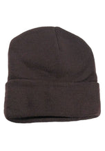 Load image into Gallery viewer, หมวกไหมพรมทรงบีนนี่ H005 - Unisex Solid Thick Wool Ribbed Beanie Hat
