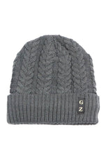 Load image into Gallery viewer, หมวกไหมพรมถักลายเปีย บุขนด้านใน H012- Unisex Cable Knit Fleece Lining Knit Beanie Ski Hat