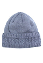 Load image into Gallery viewer, หมวกไหมพรมถักลายเปีย บุด้านในสำหรับกันหนาว - Unisex Cable Knit Fleece Lining Knit Beanie Ski Hat