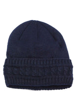 Load image into Gallery viewer, หมวกไหมพรมถักลายเปีย บุด้านในสำหรับกันหนาว - Unisex Cable Knit Fleece Lining Knit Beanie Ski Hat