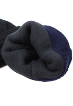 Load image into Gallery viewer, หมวกไหมพรมถักลายเปีย บุด้านในสำหรับกันหนาว - Unisex Cable Knit Fleece Lining Knit Beanie Ski Hat