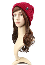 Load image into Gallery viewer, หมวกไหมพรมถักลายเปีย บุขนด้านใน H012- Unisex Cable Knit Fleece Lining Knit Beanie Ski Hat