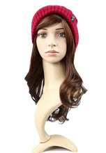 Load image into Gallery viewer, หมวกไหมพรมถักลายเปีย บุขนด้านใน H012- Unisex Cable Knit Fleece Lining Knit Beanie Ski Hat