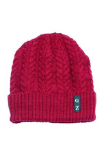 Load image into Gallery viewer, หมวกไหมพรมถักลายเปีย บุขนด้านใน H012- Unisex Cable Knit Fleece Lining Knit Beanie Ski Hat