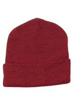 Load image into Gallery viewer, หมวกไหมพรมทรงบีนนี่ H005 - Unisex Solid Thick Wool Ribbed Beanie Hat