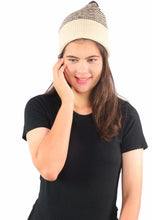 Load image into Gallery viewer, หมวกไหมพรมลายริ้ว - Unisex Winter striped Textured-Knit hat