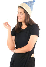 Load image into Gallery viewer, หมวกไหมพรมลายริ้ว - Unisex Winter striped Textured-Knit hat