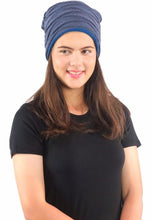 Load image into Gallery viewer, หมวกไหมพรมผ้าสองสี - Soft Lined Thick Knit Warm Reversible Winter Slouchy Beanies Hat